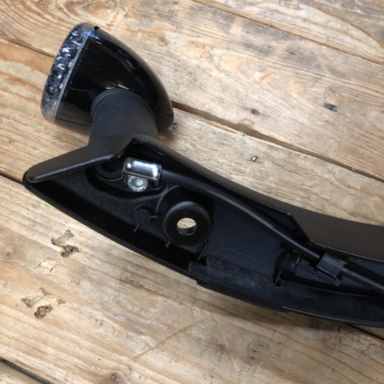 Indian Scout Bobber / Rogue right-hand rear fender rail with lights